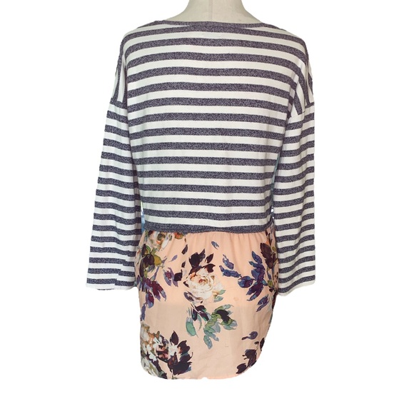 Anthropologie Postmark Ginny Striped & Floral Tunic Top - L - Picture 6 of 13